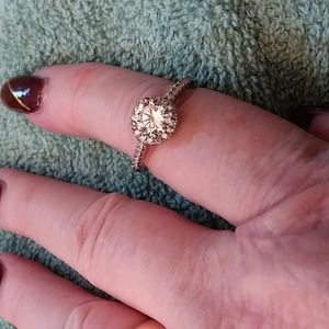 Moissanite engagement ring